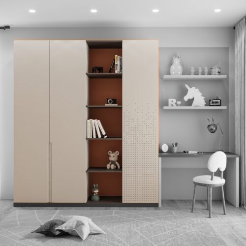 Orbita children’s wardrobe for a girl – Vert colour option