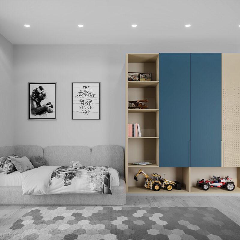 Orbita wardrobe for a boy’s bedroom