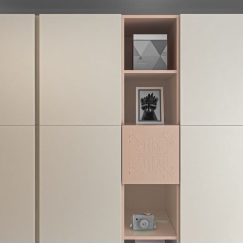Ornamentica wardrobe for a girl’s bedroom – Clair colour option