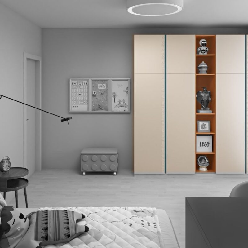 Ornamentica wardrobe for a boy’s bedroom