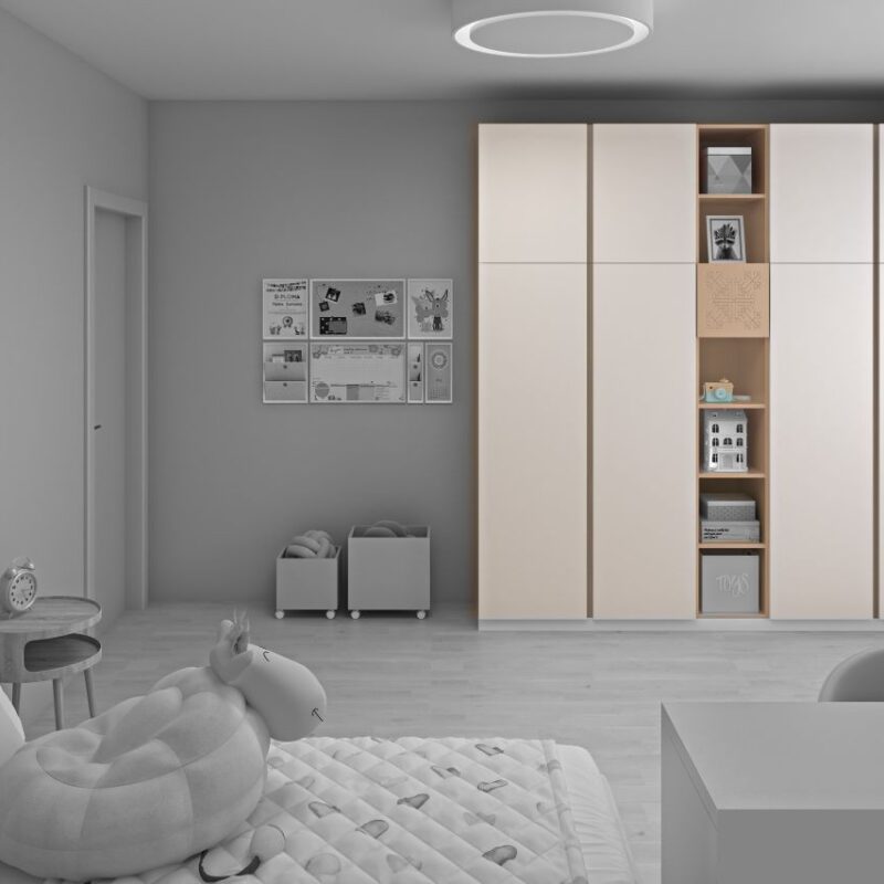 Ornamentica wardrobe for a girl’s bedroom