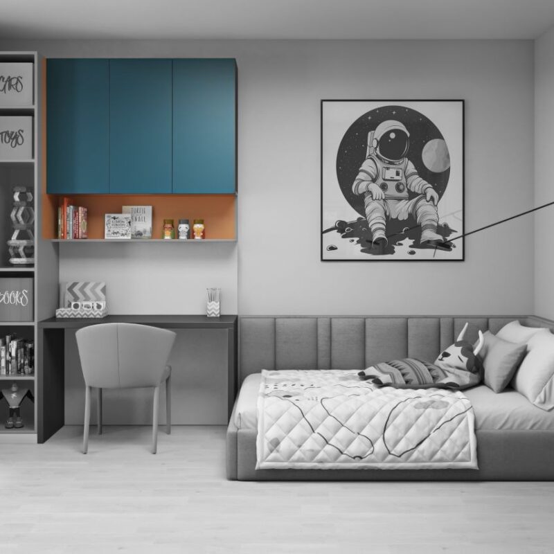 Ornamentica wardrobe for a boy’s bedroom