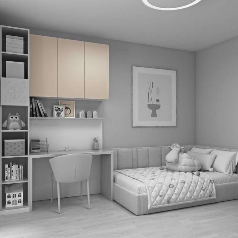 Ornamentica wardrobe for a girl’s bedroom