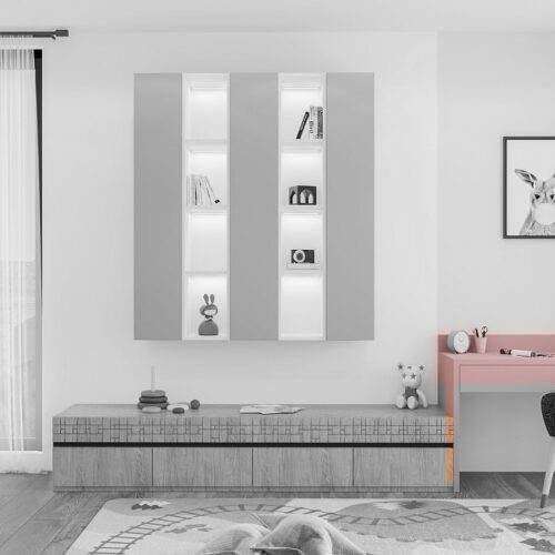 Structura girls’ bedroom desk – Solaris colour option
