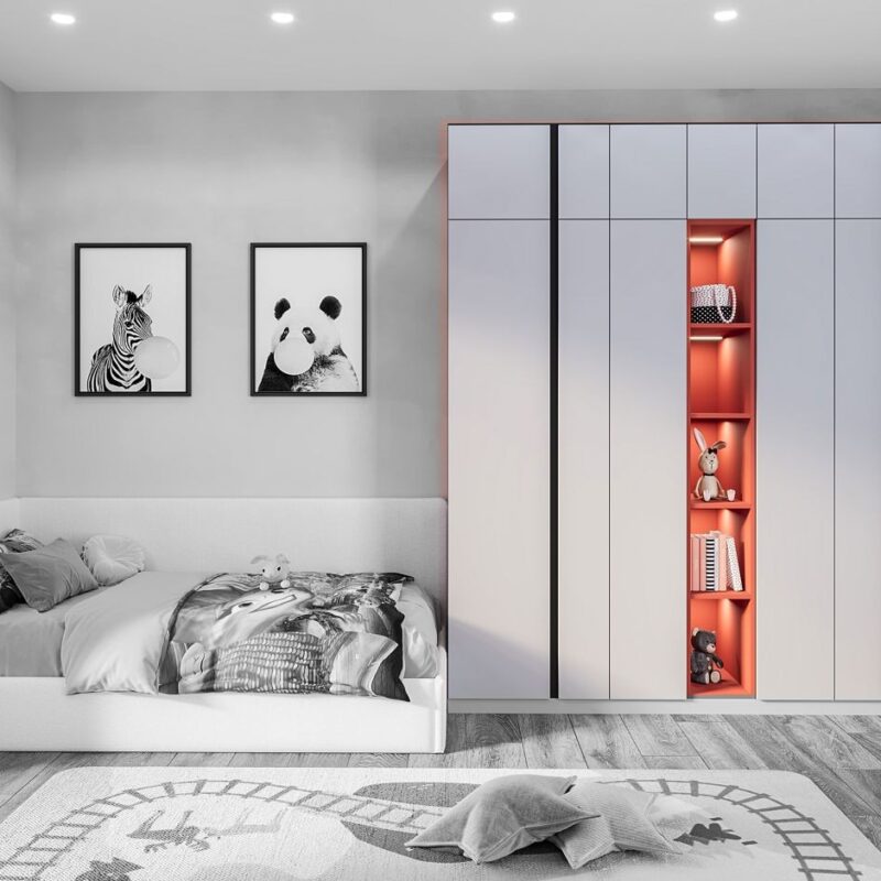 Structura wardrobe for a girl’s bedroom