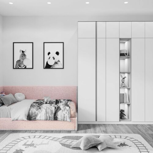 Structura girls’ bedroom bed – Solaris colour option