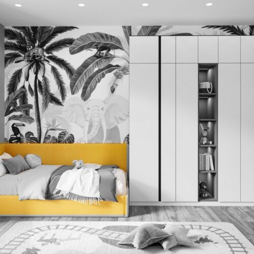 Structura girls’ bedroom bed – Terracotta colour option